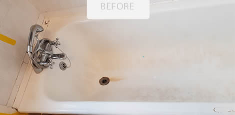 bath in a bad condition before pic